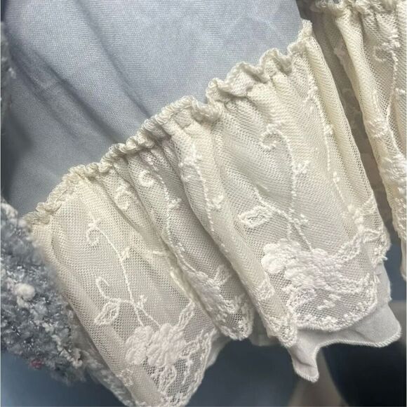 Altar’d State Starlight Lace Hem Cowl Neck Sweater Dress size medium - Picture 8 of 10